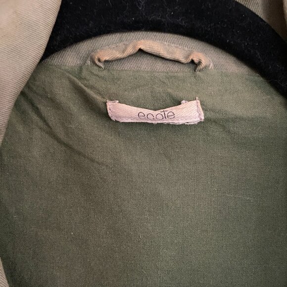 Ecote Urban Outfitters Green Canvas Utility Military Chore Coat Jacket Size XS - Picture 3 of 6
